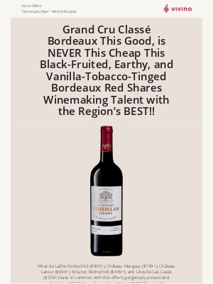 Vivino - $20 Médoc Red From Lafite and Latour Winemaker