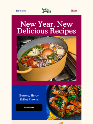 Great Jones - New Year, New Delicious Recipes