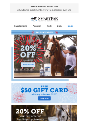SmartPak Equine - Sale Extended!