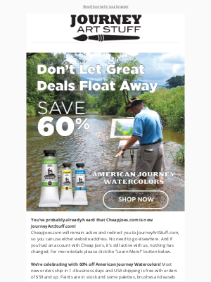 Cheap Joe's Art Stuff - Reminder: Don't Miss Out on Exclusive Offers!