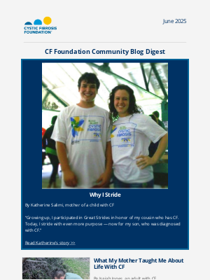 Cystic Fibrosis Foundation - CF Community Blog updates — Straight to your inbox!