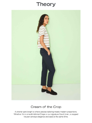 Theory - Pants Cropped to Perfection 