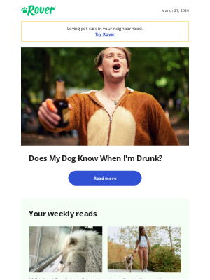 DogVacay - Can your dog detect drunkeness?