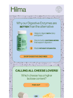 Hilma - Upgrade your lactaid🧀