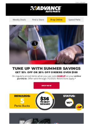 Advance Auto Parts - Save More On Your Summer Oil Changes