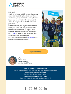 Lung Cancer Research Foundation - Be part of something special!