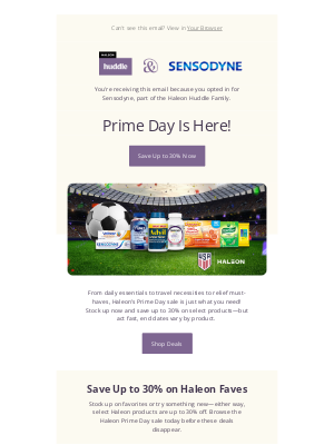 Sensodyne - Up to 30% Savings for Prime Day