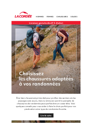 La Cordée (Canada) - Choisissez les chaussures adaptées à vos randonnées