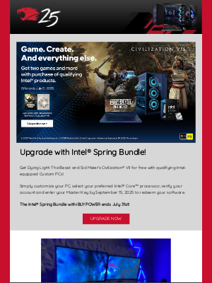 iBUYPOWER - 🗺️ Civ VII and Dying Light: The Beast on Intel-equipped PCs until July 31st!