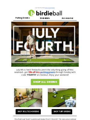 Birdie Ball - 🧨 Fourth of July Sale!