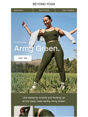 Beyond Yoga - Army Green Just Dropped