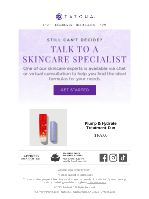 Tatcha - Not sure which of our formulas are right for you?