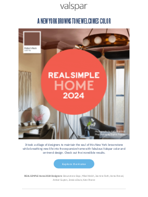 Valspar - EXPLORE THE 2024 REAL SIMPLE HOME.