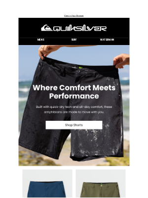 Quiksilver - Your Ultimate Everyday Shorts Are Back