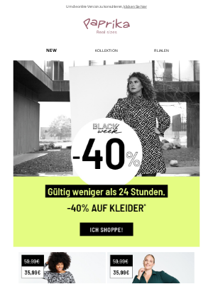 Paprika (Germany) - 🔥 BEST DEAL EVER 🔥 -40% auf unsere Kleider