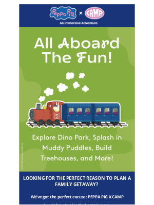 CAMP - All Aboard to D.C. 🚆 Peppa Pig x CAMP is now open!