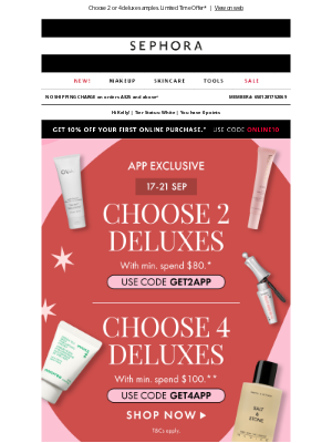 📲 App Exclusive: Choose Your Deluxe Samples! ✨