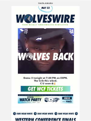 Minnesota Timberwolves - 🐺 Wolves Back In Game 2