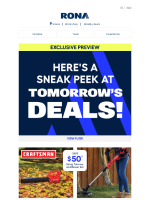 Rona (Canada) - Here’s Your Sneak Peek of the New Flyer