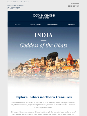 Cox & Kings(United Kingdom) - India for the curious | 8 tours for 2025