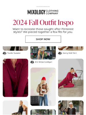 Mixology Clothing Co - 5 Pinterest Looks You Need For Fall📍