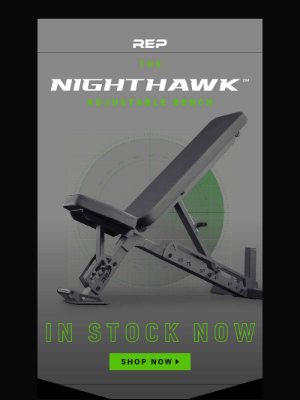 REP Fitness - In Stock Now — the Nighthawk™ Adjustable Bench