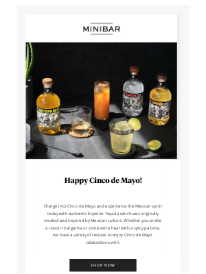 Mini Bar - Celebrate Cinco de Mayo with Espolòn