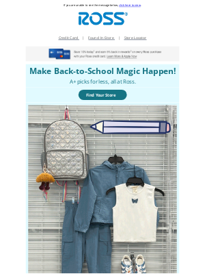 Ross Stores - Are You Ready to Work Your Magic this School Year?