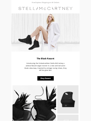 Stella McCartney - Limited edition: The Rasant trainer in black