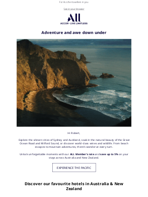 Accor Hotels - 🦘 From coastal escapes to city thrills — adventure calls Down Under!