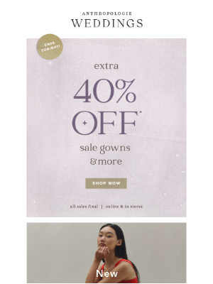 Anthropologie - Our SALE (ON SALE) ends tonight 😲