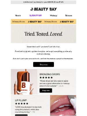 Beauty Bay - 5* By BEAUTY BAY essentials 💫