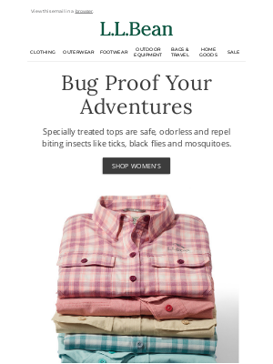 L.L.Bean - Biting Insects Hate These Shirts
