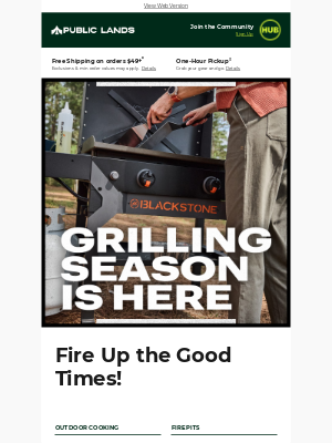 Public Lands - NEW Blackstone, Ooni & more grilling faves 🔥
