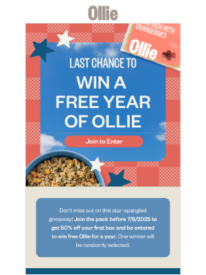 Ollie - ⏰Last call for FREE Ollie