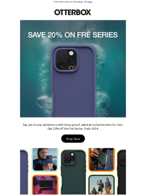 OtterBox - Waterproof protection, now 20% off