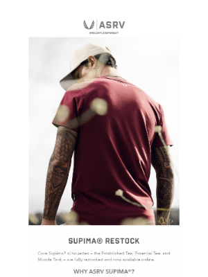 ASRV - Supima® Restock Now Live