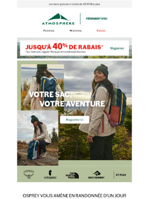 Un sac pour chaque aventure 🎒