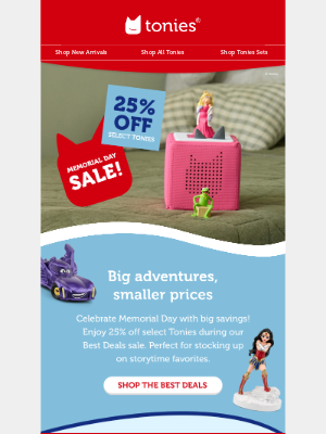 tonies - Psst, save 25% on select Tonies