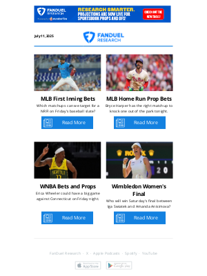 Friday NRFI Bets and Home Run Props