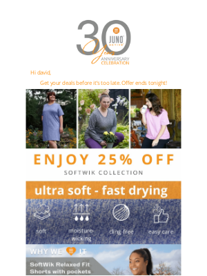 JunoActive - Hurry, final hours to save 25%!