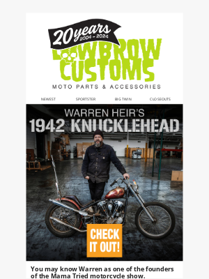 Lowbrow Customs - Warren Heir's Pieced-Together '42 Knucklehead ⚜️