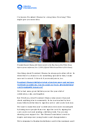 Obama Foundation - A walk down memory lane!