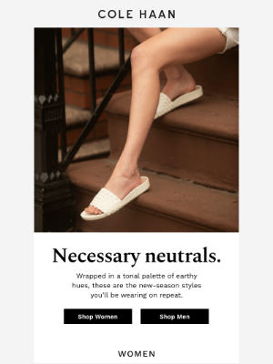 Cole Haan - The Look | Fresh summer neutrals