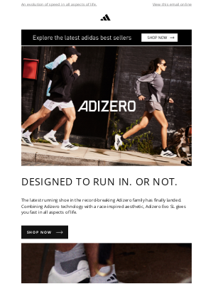 Adidas USA - The all-new Adizero Evo SL