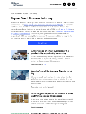 McKinsey & Company - How small businesses can close the productivity gap