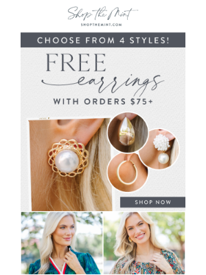 The Mint Julep Boutique - FREE Earrings w/ $75+ Women's Purchase 💎