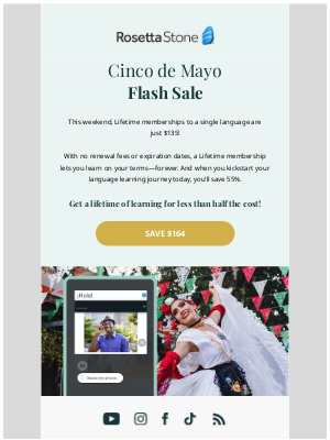 Rosetta Stone - 🥳 Save 55% for Cinco de Mayo