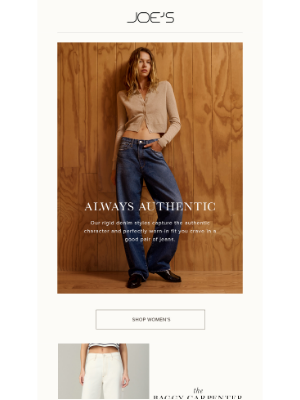 Joe's Jeans - Rigid Denim + Relaxed Silhouettes