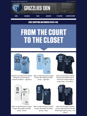 official grizzlies store